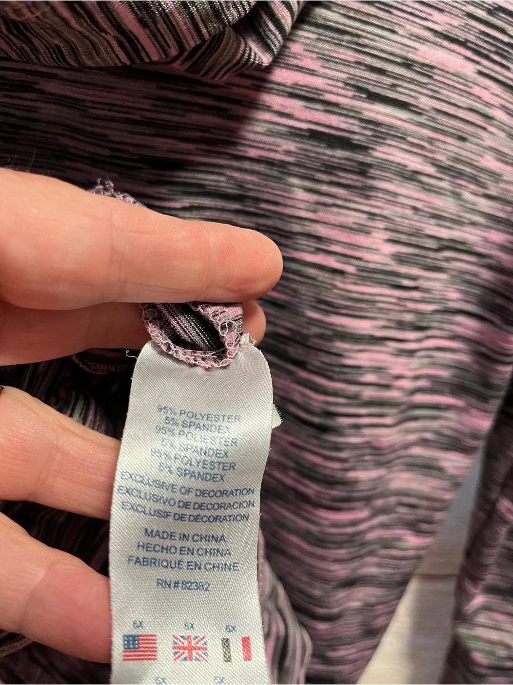 Champion hooded shirt-pink and black-Girls 6/6X